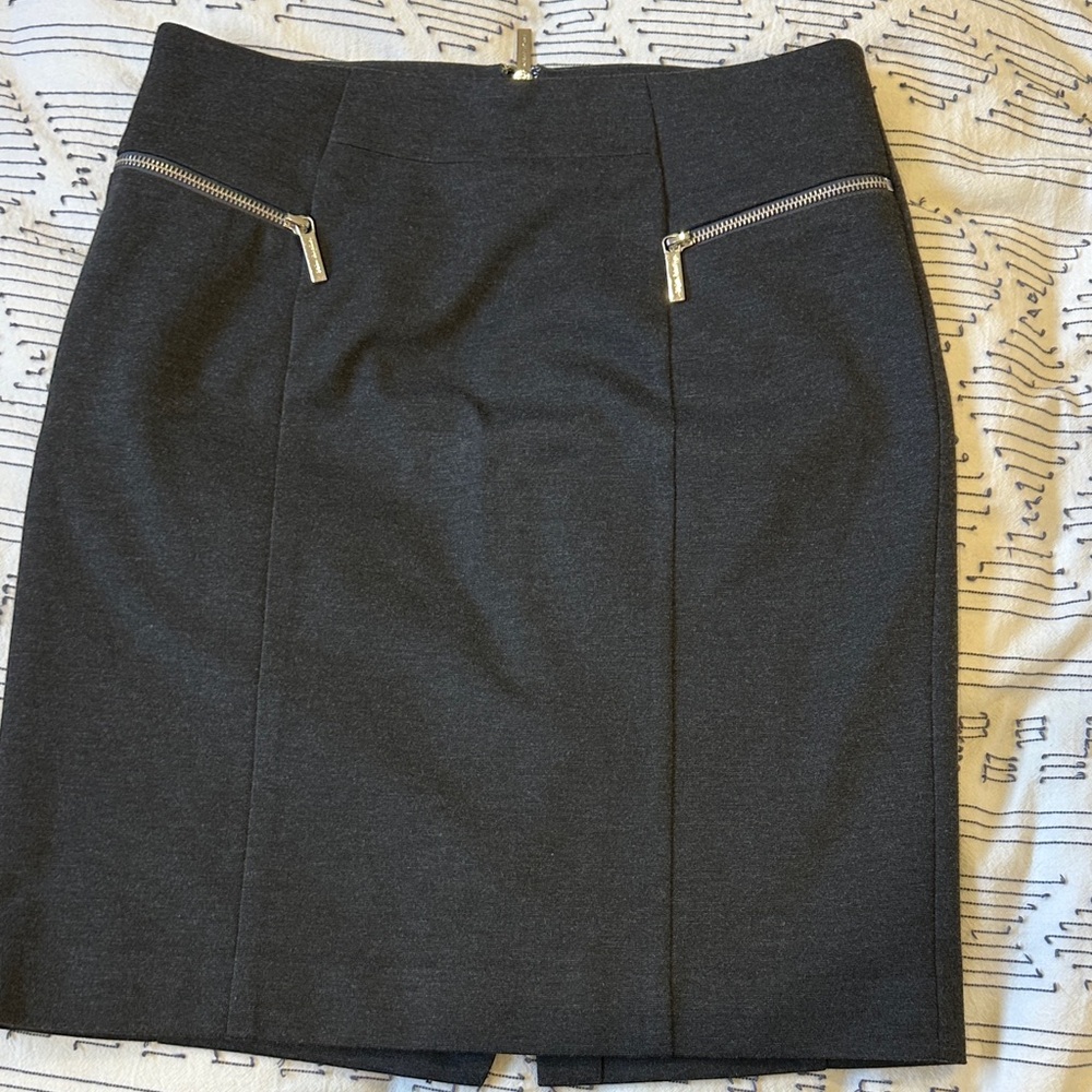 MICHAEL Michael Kors Dark Gray Pencil Skirt